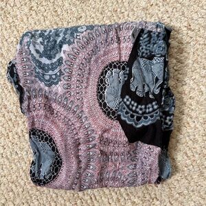 ❤️RARE print pink blue harem elephant pants rayon paisley